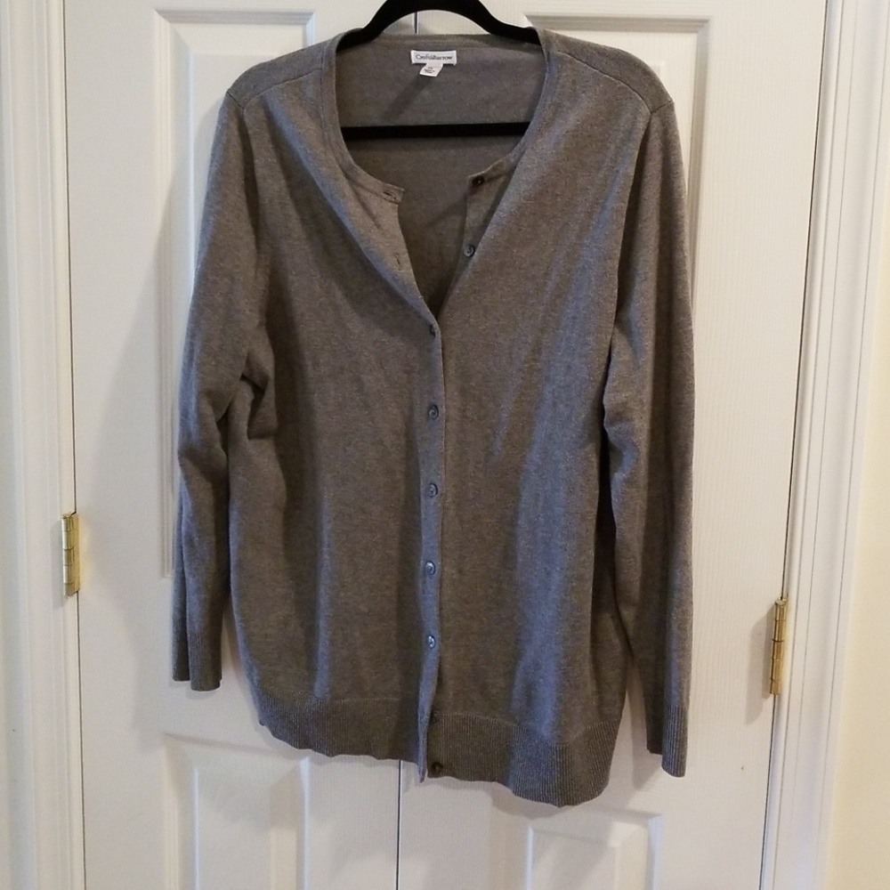 Gray cardigan
